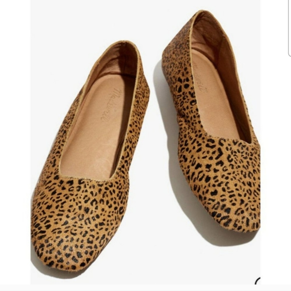 Madewell Animal Print Calfhair Flats